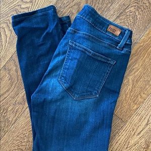 Paige cropped skinny jeans size 27